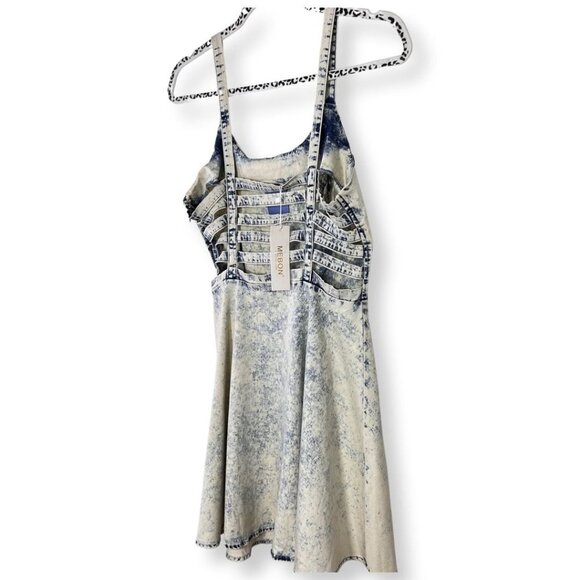 [[ MEBON by MACHINE JEANS ]]  NWT! : Cage Back Fit & Flare Stretch Dress :: Lg - Picture 6 of 9